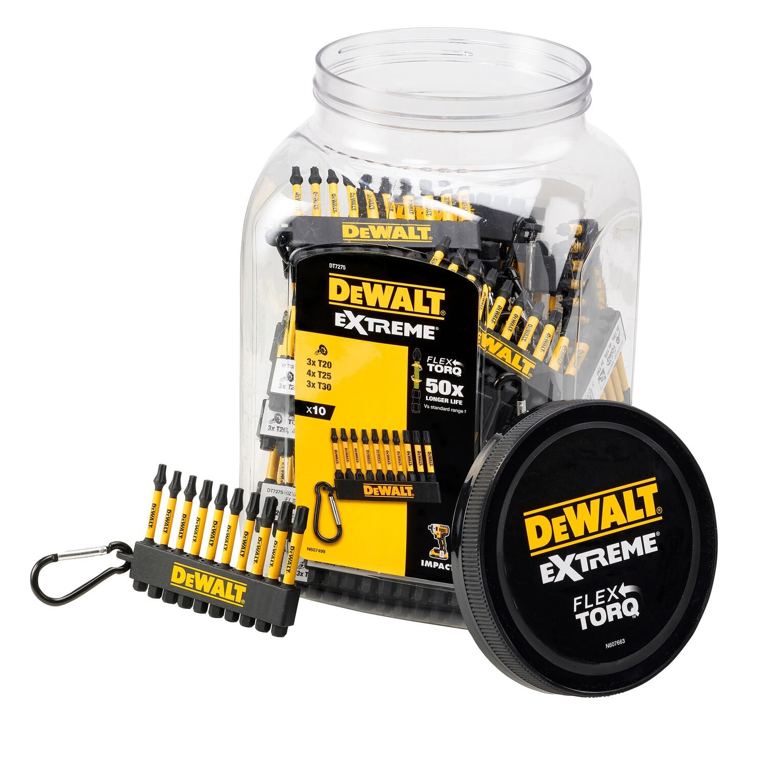 Uzgaļu komplekts-atslēgu piekariņš 57mm T20 x3, T25 x4, T30 x3 /10gb/