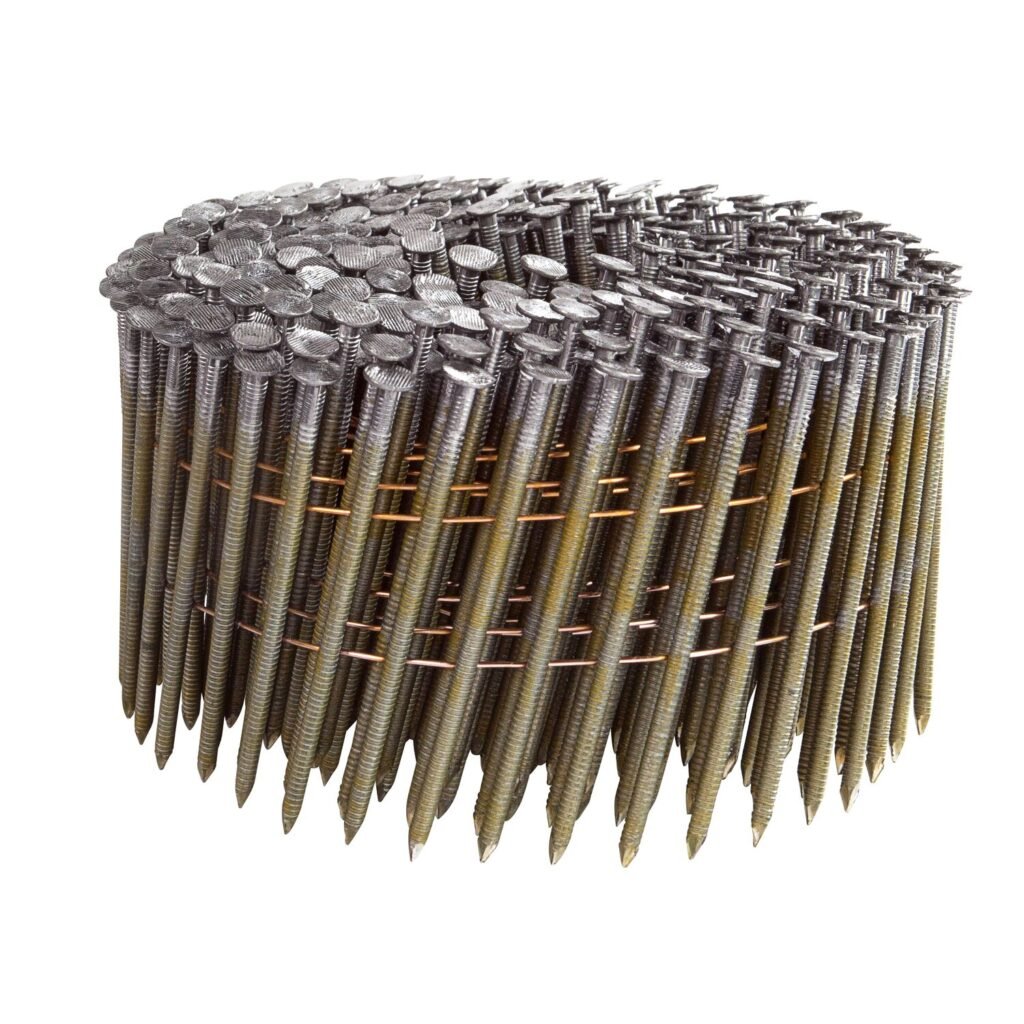 2.50-64RG8 /7.200 tūkst./ 8μ cinkotas rievotas naglas ruļļos